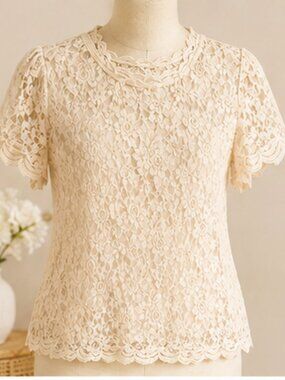 Cream Lace Blouse